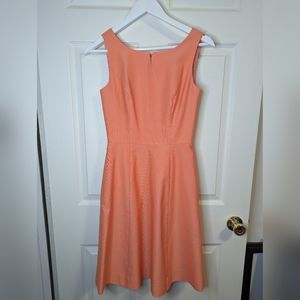 Weddington Way peach orange sleeveless dress with pockets size 0